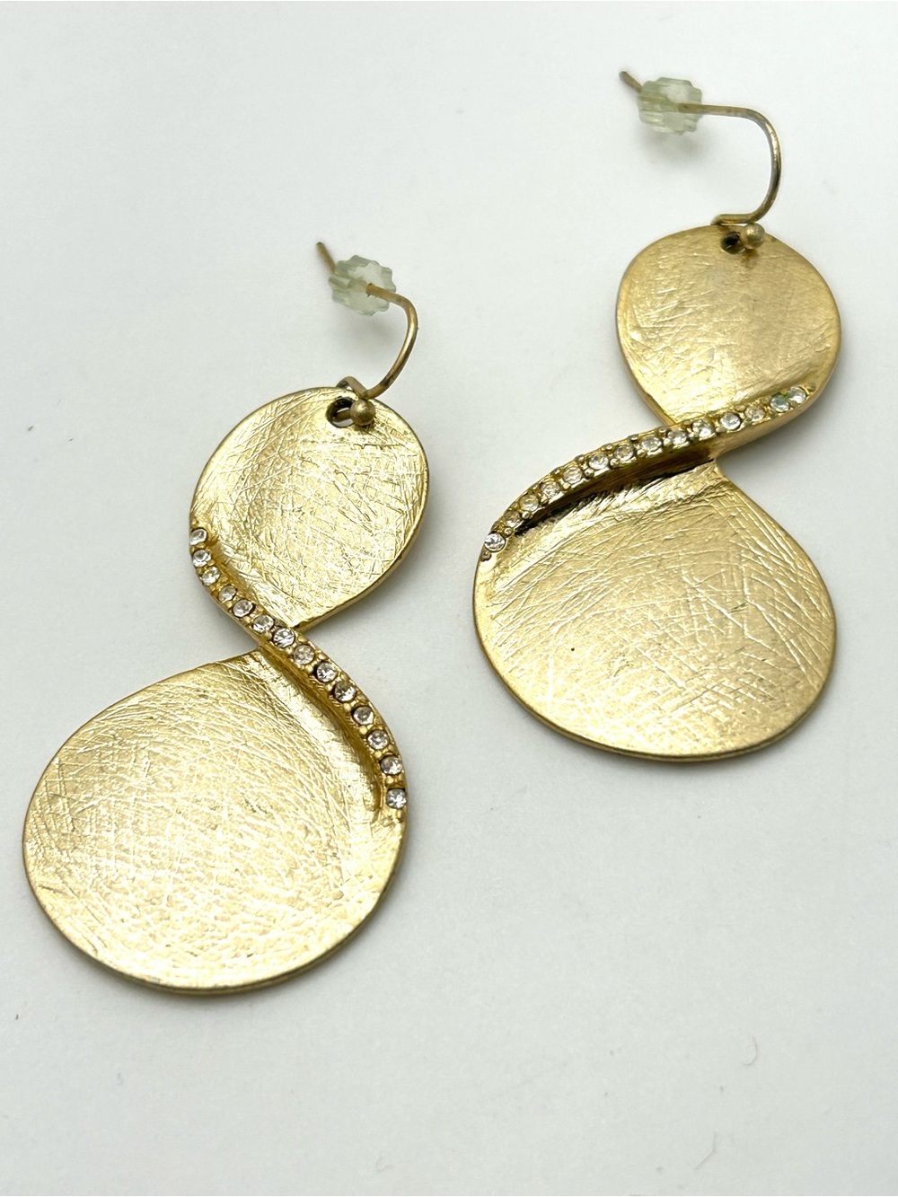 Lia Sophia Kiam Family Gold Jeweled Drop Earrings